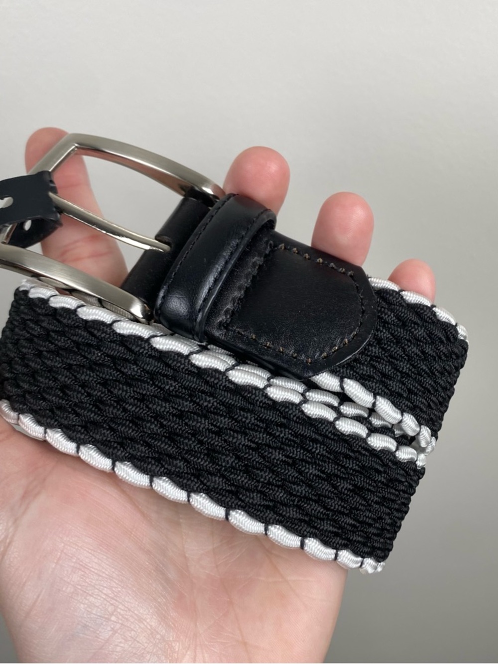 NWT Walter Hagen Men's Black Basket Weave Golf Belt size Small - Picture 2 of 4
